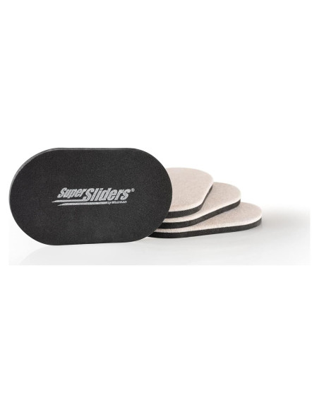 Deslizadores de Muebles Reutilizables Waxman 3.5x15 cm Beige (4 Pzs)