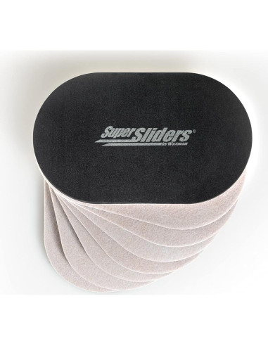 Deslizadores de Muebles Reutilizables Waxman 3.5x15 cm Beige (4 Pzs)