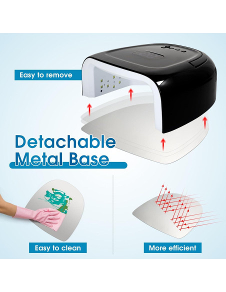 Lámpara de Uñas LED 60W Liddy Art Inalámbrica con Sensor