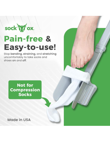 Sock Ox - Dispositivo para Poner Calcetines - Productos Fáciles de Usar