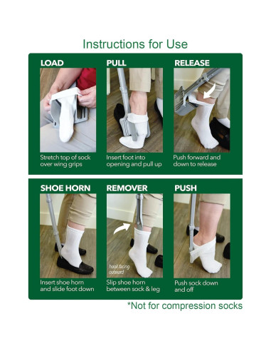 Sock Ox - Dispositivo para Poner Calcetines - Productos Fáciles de Usar