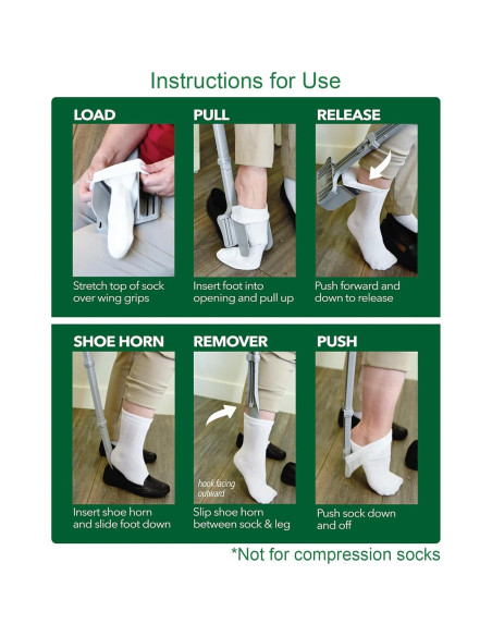 Sock Ox - Dispositivo para Poner Calcetines - Productos Fáciles de Usar