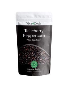 Pimienta Negra Tellicherry Viva Doria 170 g - Entera y Esterilizada