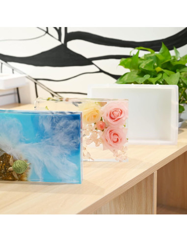 Molde de Silicona Rectangular Sakolla 24.4x16.8 cm para Resina