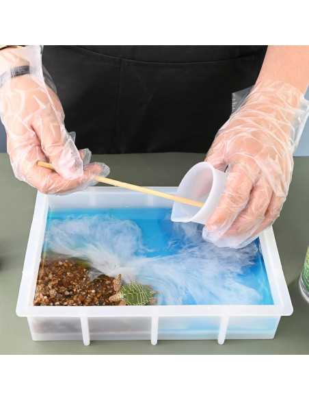 Molde de Silicona Rectangular Sakolla 24.4x16.8 cm para Resina