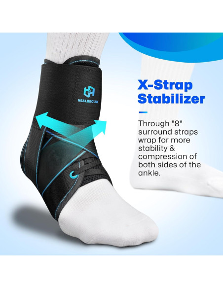 Faja de Tobillo Healrecux XS Soporte para Esguince y Fasciitis
