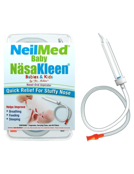 Aspirador Nasal NeilMed Baby NasaKleen con 49 Filtros Aspirador Nasal NeilMed Baby NasaKleen con 49 Filtros