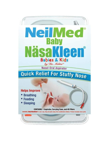 Aspirador Nasal NeilMed Baby NasaKleen con 49 Filtros