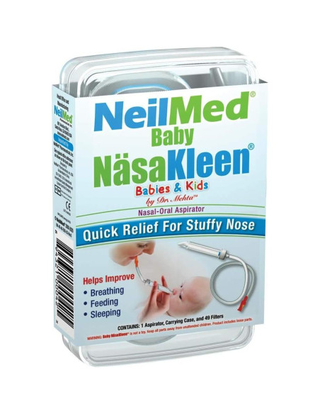 Aspirador Nasal NeilMed Baby NasaKleen con 49 Filtros Aspirador Nasal NeilMed Baby NasaKleen con 49 Filtros