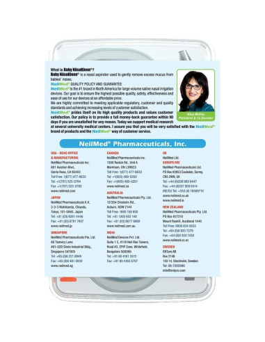 Aspirador Nasal NeilMed Baby NasaKleen con 49 Filtros