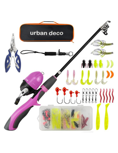 Caña de Pescar Telescópica Urban Deco 1.27m para Niños