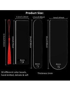 30 Marcadores de Acrílico Transparentes GetALift - 3 Formas 2