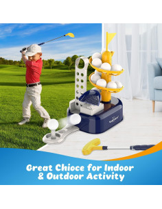 Conjunto de Golf para Niños EagleStone con Lanzador Pedal 2