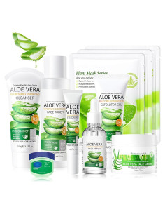Set de Cuidado de la Piel LZYLLS 10 Piezas Aloe Vera Hidratante
