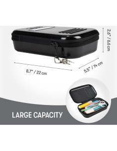 Estuche de Lápices ZIPIT Lock Negro 22.4x13.5cm Cerrable 2