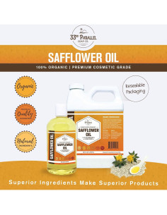 Aceite de Cártamo Orgánico 236.6 ml Premium Prensado en Frío 2