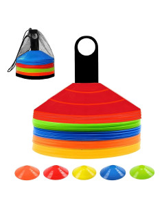 Juego de 50 Conos de Fútbol ANSLYQA para Entrenamiento