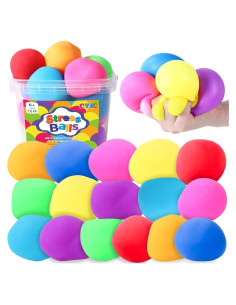 16 Pelotas Antiestrés DIYDEC 6 cm para Alivio de Ansiedad