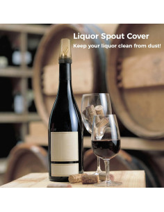 24 Tapas de Polvo Homaisson para Vertedores de Licor 4.5x7.5cm 2