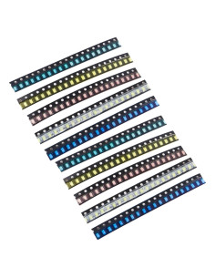Kit de 200 Luces LED Diodo SMD 1206 Coliao 5 Colores