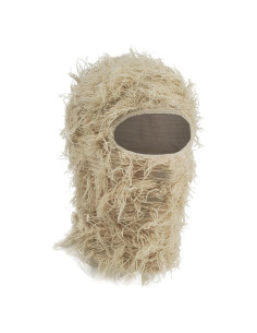 Máscara Balaclava Unisex Ezovino Beige Tejido Acrílico