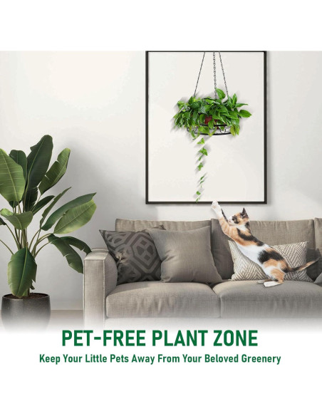 Macetas colgantes de metal Qiaomeiysp 2 piezas 66 cm