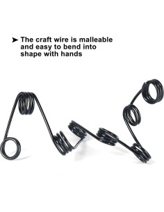 Alambre de Aluminio 2mm Tenn Well 30 Metros Negro para Manualidades 2