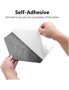 Paneles Acústicos Aislantes 12PCS Gris 30.48x25.4cm Autoadhesivos 2