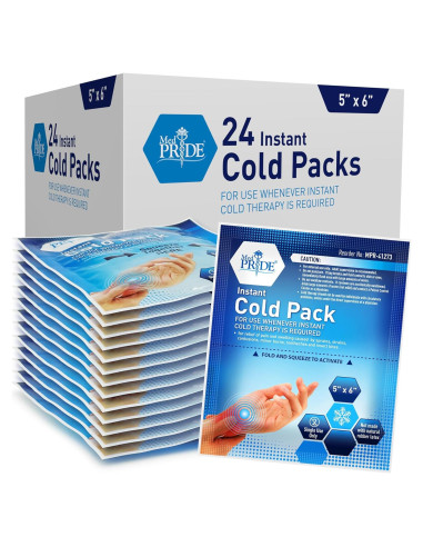 Bolsas de Hielo Instantáneas Medpride 12.7x15.2 cm - 24 Unidades