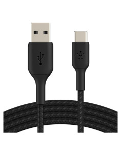 Cable USB-C a USB-A Belkin BoostCharge 1m Trenzado Negro