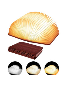 Lámpara de Libro LED Tiuredx Plegable 3 Colores 14.5x10.9cm