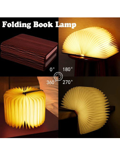 Lámpara de Libro LED Tiuredx Plegable 3 Colores 14.5x10.9cm 2