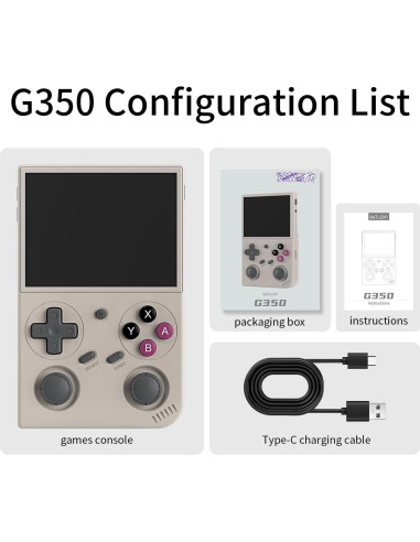 Consola de juegos portátil WESICH G350 3.5" IPS 64GB Gris
