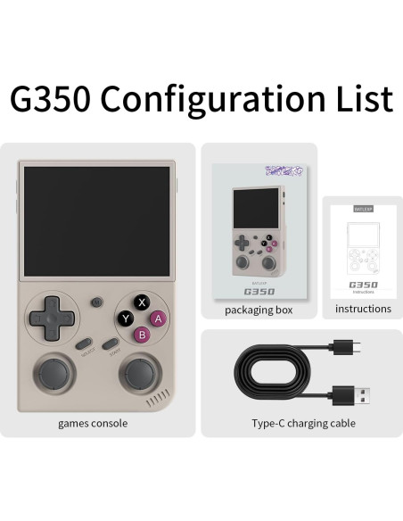 Consola de juegos portátil WESICH G350 3.5" IPS 64GB Gris