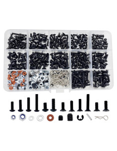 Kit de Tornillos RC 500pcs HIQTRADEBYJJ M3 M4 Galvanizado