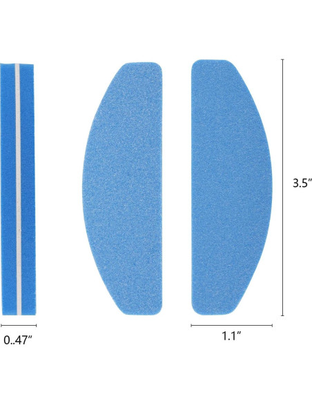 40 Mini Archivos de Uñas 100/180 BTYMS para Uñas Acrílicas