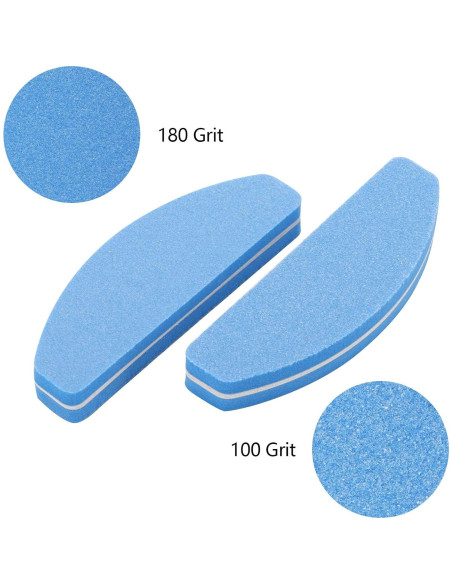 40 Mini Archivos de Uñas 100/180 BTYMS para Uñas Acrílicas