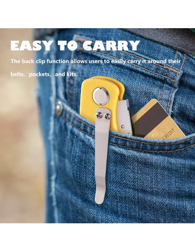 Cuchillos Utilitarios REXBETI 12 Piezas con 20 Cuchillas SK5