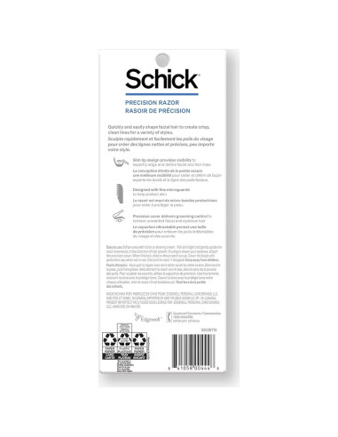 Razor de Precisión Schick para Hombres - Paquete de 1