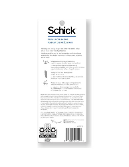 Razor de Precisión Schick para Hombres - Paquete de 1