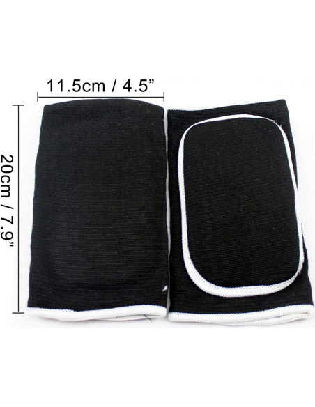 Almohadillas de Compresión para Codos YCYU - Soporte Deportivo Negro