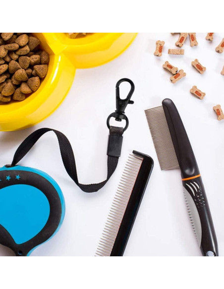 50 Ganchos Giratorios de Metal cnomg 32mm Negro Multiusos