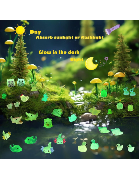 150 Figuras de Animales Miniatura Luminosa U-Zimikee 2.54cm