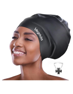 Gorro de Natación Extra Grande VegoVia Silicona Negro