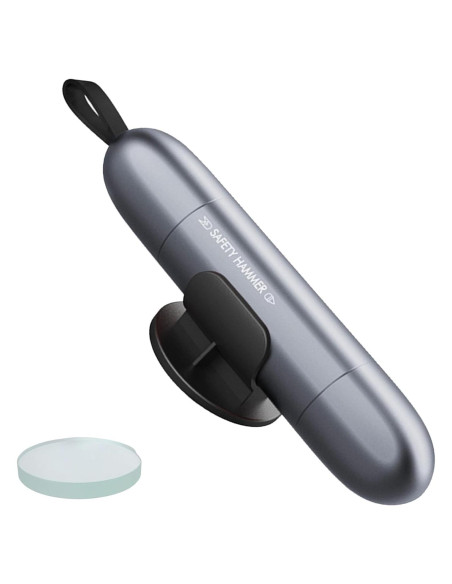 Martillo de Emergencia PUEZOKLY 2-en-1 Cortador y Rompedor