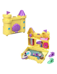 Juguete de Viaje Polly Pocket Surf 'n' Sandventure con 2 Muñecas