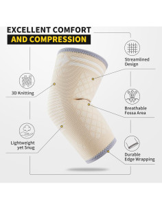 Faja de Codo CAMBIVO para Tendinitis y Alivio del Dolor - Unisex 2