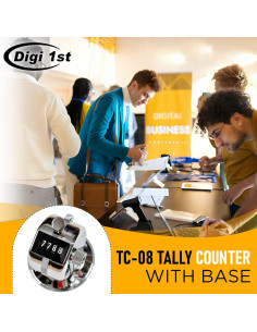 Contador Digital de Escritorio Digi 1st TC-08 Metal Plata 2