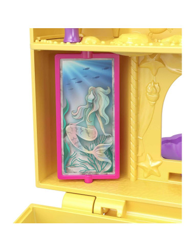 Juguete de Viaje Polly Pocket Surf 'n' Sandventure con 2 Muñecas