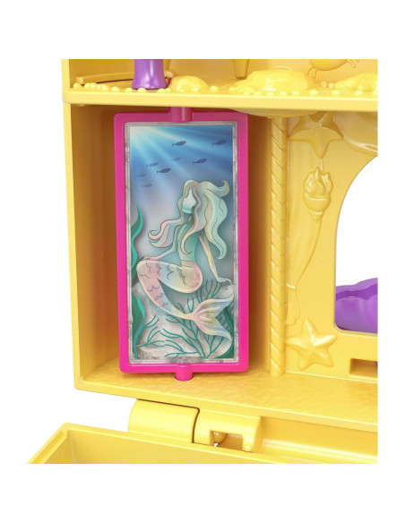 Juguete de Viaje Polly Pocket Surf 'n' Sandventure con 2 Muñecas